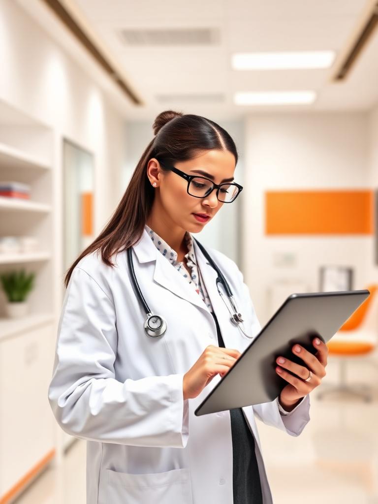 Licensed prescriber reviewing patient information